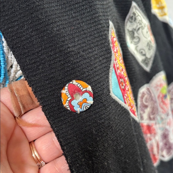 Johnny Was Floral Patchwork Black Jacket - Picture 13 of 14